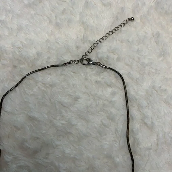 Elegant Silver Statement Necklace - Picture 6 of 6